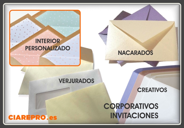sobres corporativos, sobres invitaciones